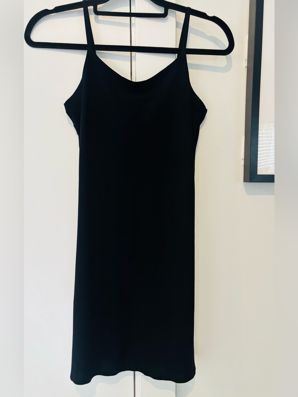 Donna Karan Intimates Black Vneck slip size small US stretchy, soft, flattering